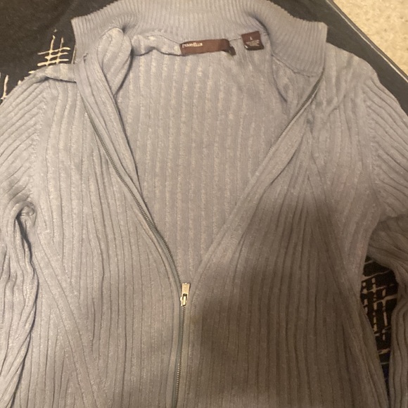Perry Ellis Zip up cable knit - Picture 2 of 4